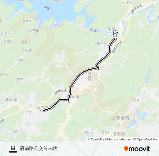 新大快线 Bus Line Map