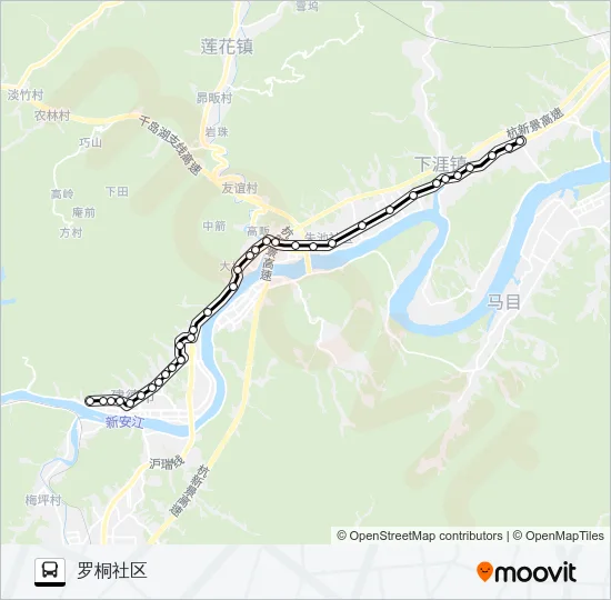 建德4路 Bus Line Map