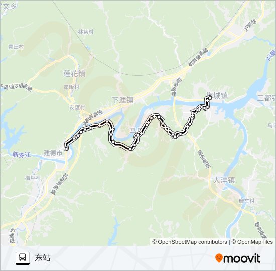 新安江-马目-梅城 bus Line Map