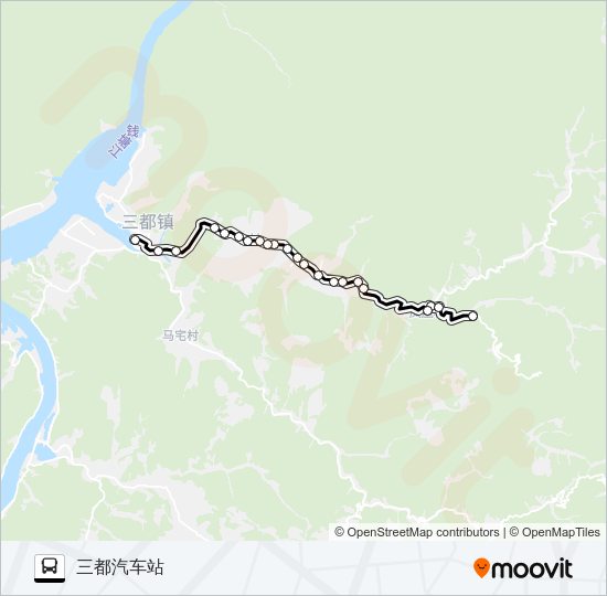 公交建德三都-大唐路的线路图