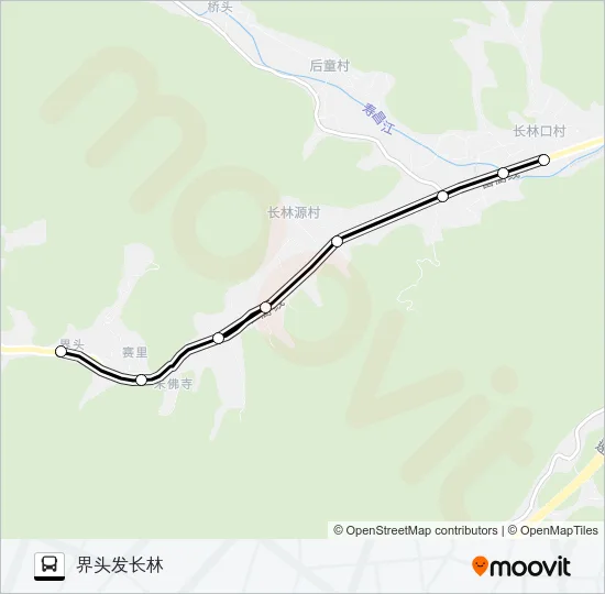 公交建德大同-长林路的线路图