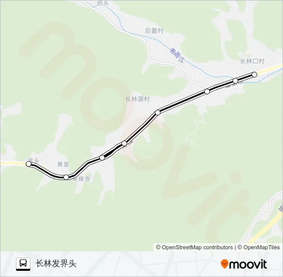 公交建德大同-长林路的线路图