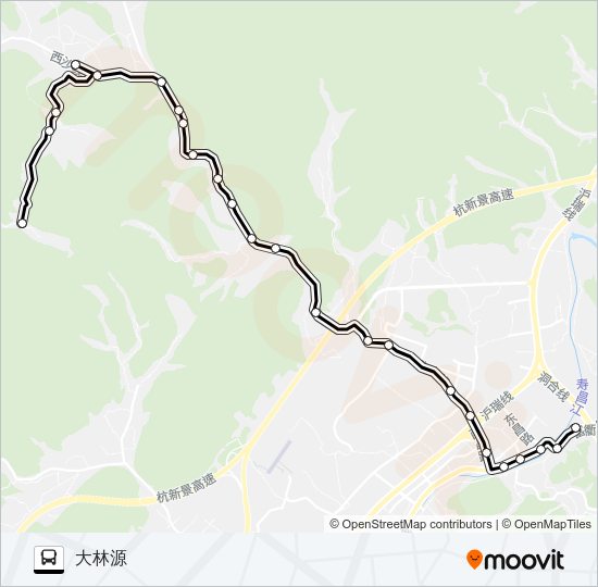 建德寿昌-大林源 Bus Line Map