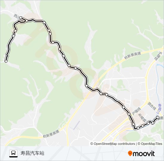 建德寿昌-大林源 Bus Line Map