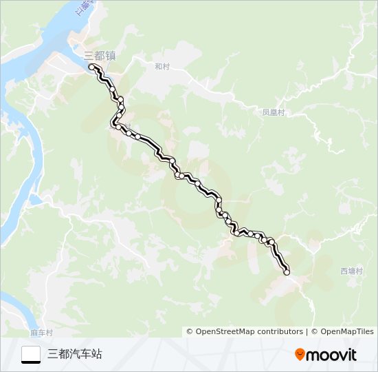 三都-羊峨 bus Line Map