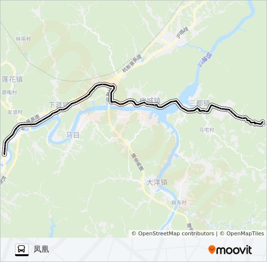 公交凤凰-新安江路的线路图