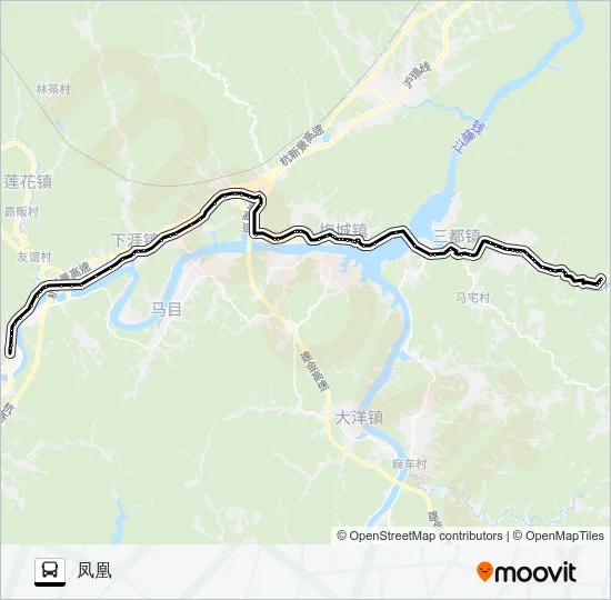 公交凤凰-新安江路的线路图