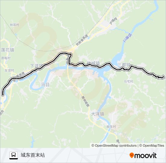 公交凤凰-新安江路的线路图