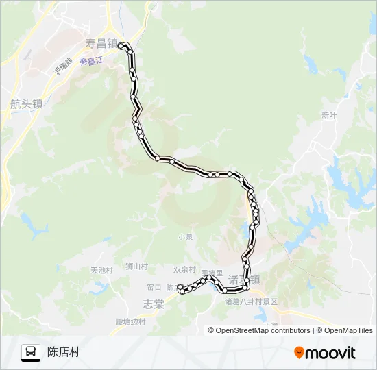 建德寿昌-陈店 Bus Line Map