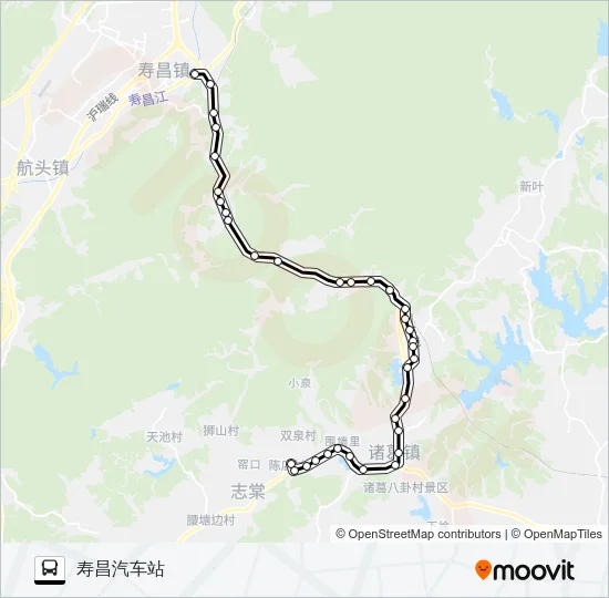 公交建德寿昌-陈店路的线路图