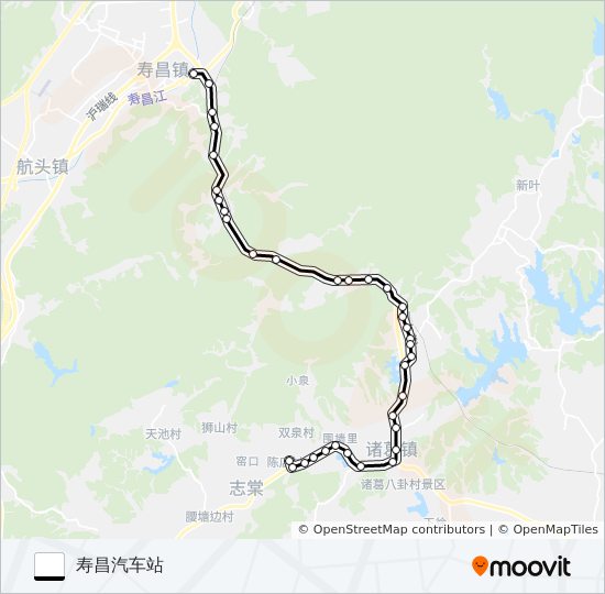 公交建德寿昌-陈店路的线路图