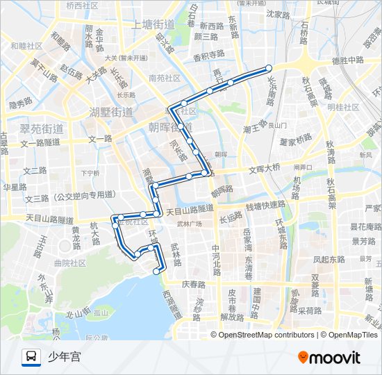 6路 bus Line Map