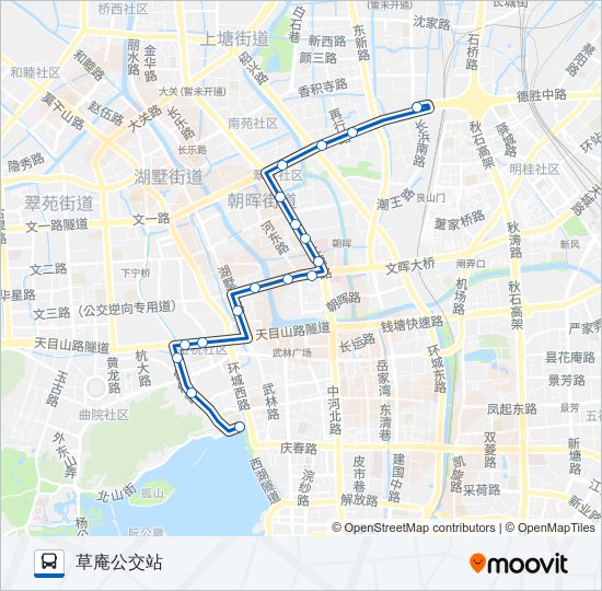 公交6路的线路图