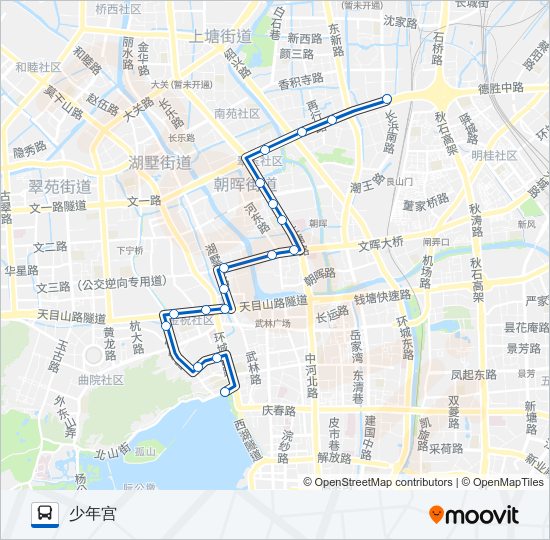 公交6路的线路图