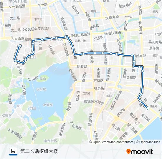 公交21路的线路图