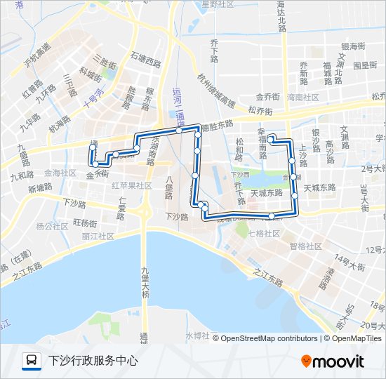 公交170路的线路图