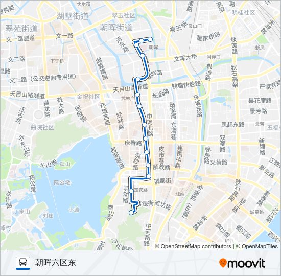 公交814路的线路图