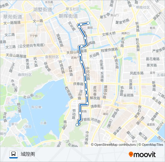 公交814路的线路图