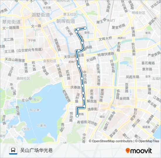 公交814路的线路图
