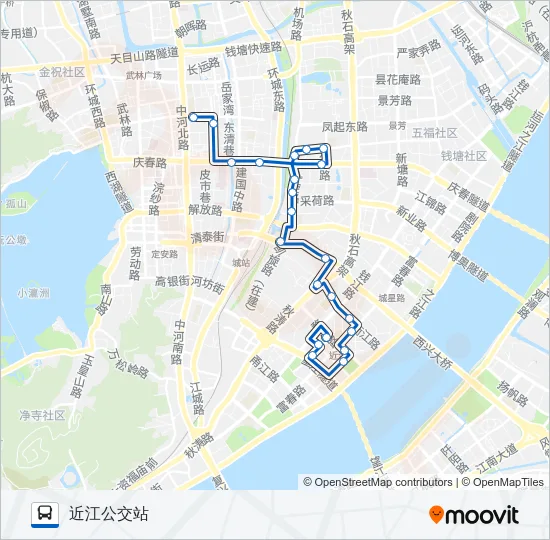 1001路 Bus Line Map
