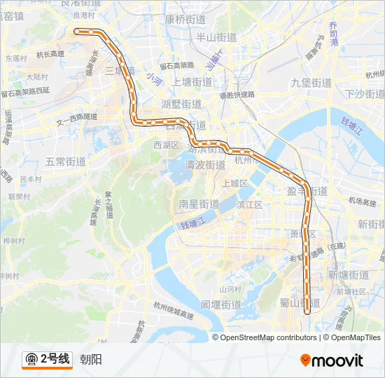 2号线 Metro Line Map