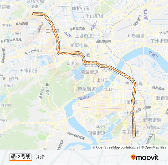 2号线 Metro Line Map