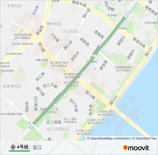 4号线 Metro Line Map
