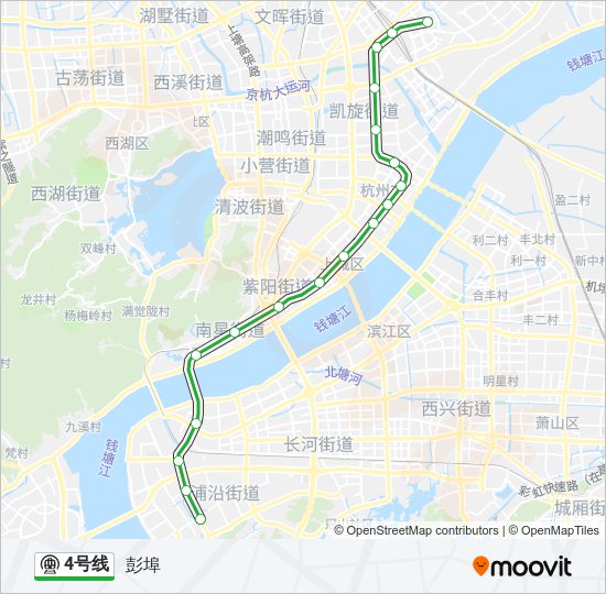 4号线 metro Line Map