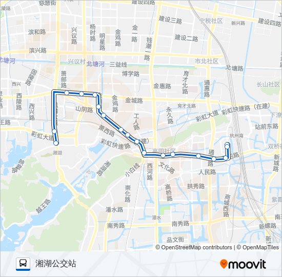 公交181路的线路图