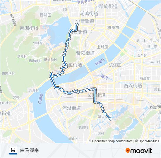 公交124路的线路图