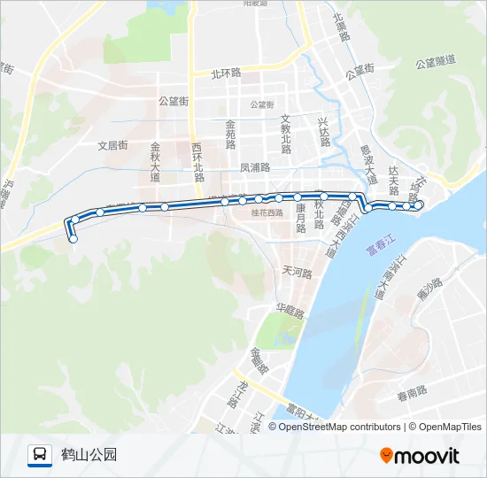 601路 Bus Line Map