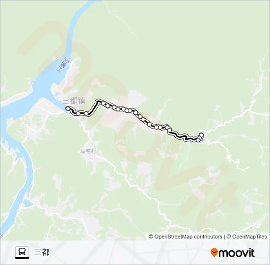 公交三都-凤凰路的线路图