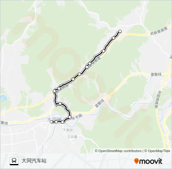 大同-方家 Bus Line Map