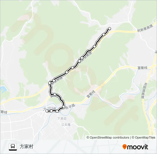 大同-方家 Bus Line Map