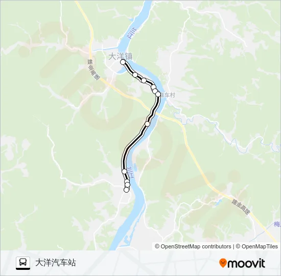 大洋-三河 Bus Line Map