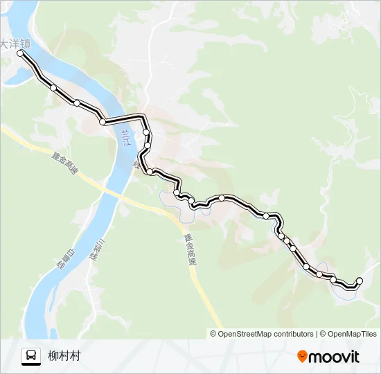 大洋-柳村 Bus Line Map