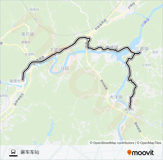 新安江-麻车 Bus Line Map