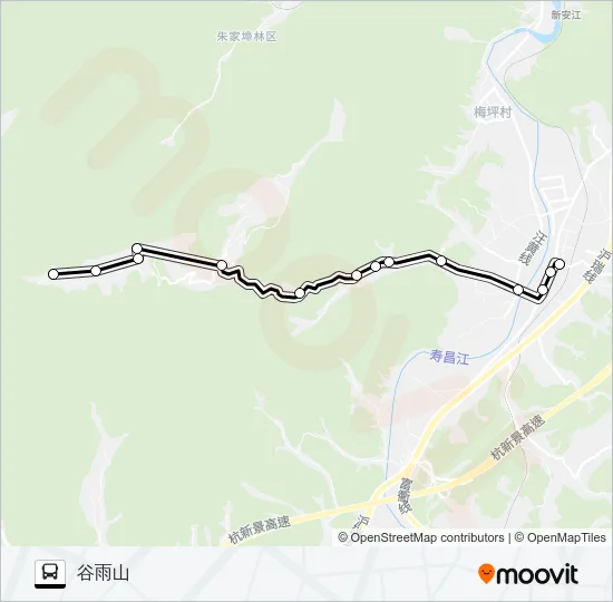 更楼-谷雨山 Bus Line Map