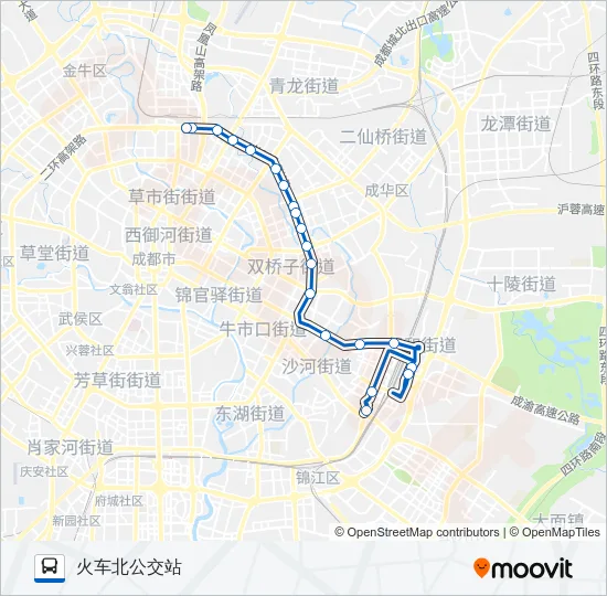 公交2路的线路图
