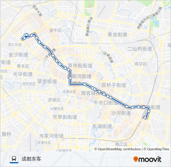 公交4路的线路图