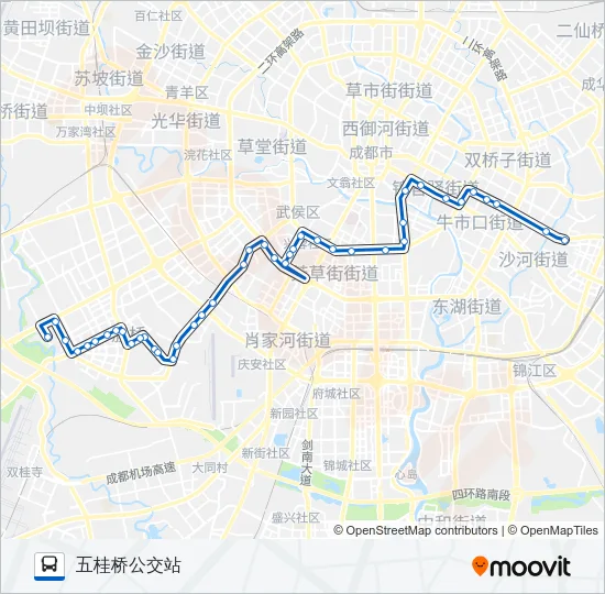 公交10路的线路图