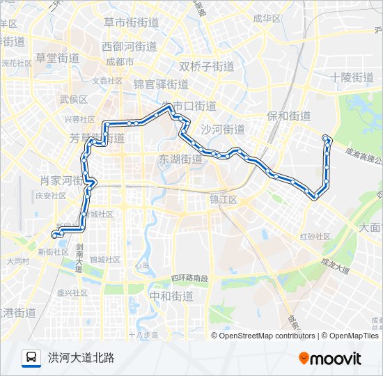 公交12路的线路图