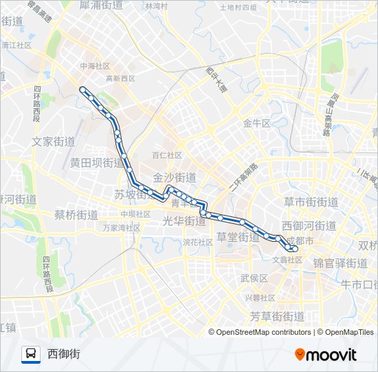 公交13路的线路图