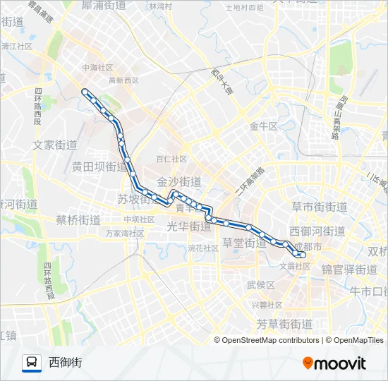 公交13路的线路图