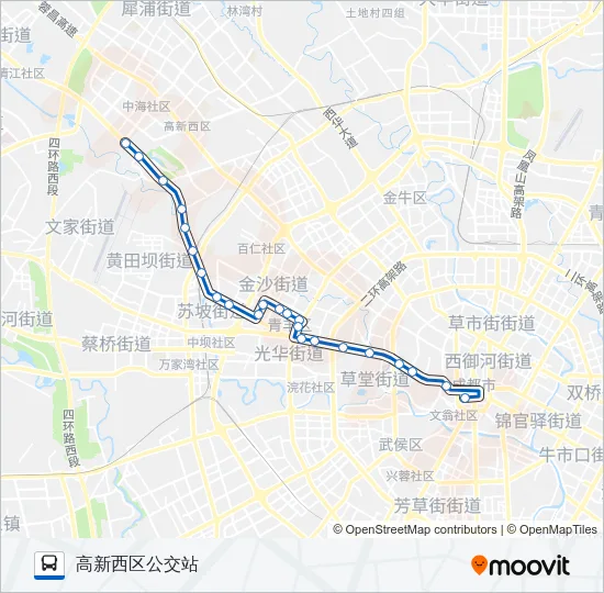 公交13路的线路图