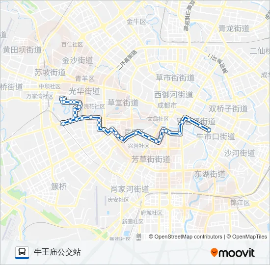 公交21路的线路图