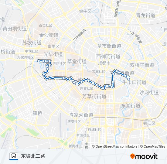 公交21路的线路图