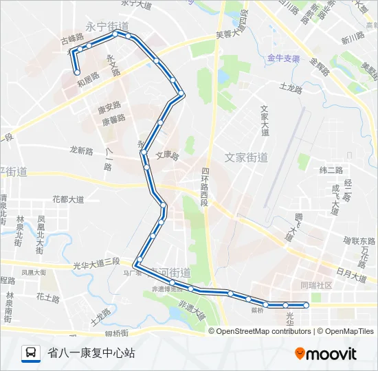公交22路的线路图