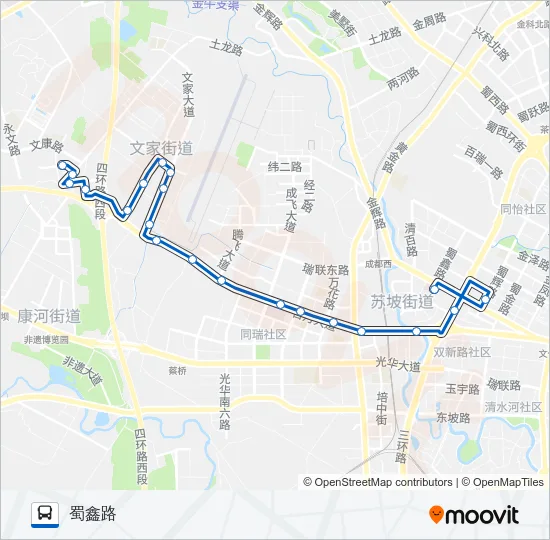 公交33路的线路图