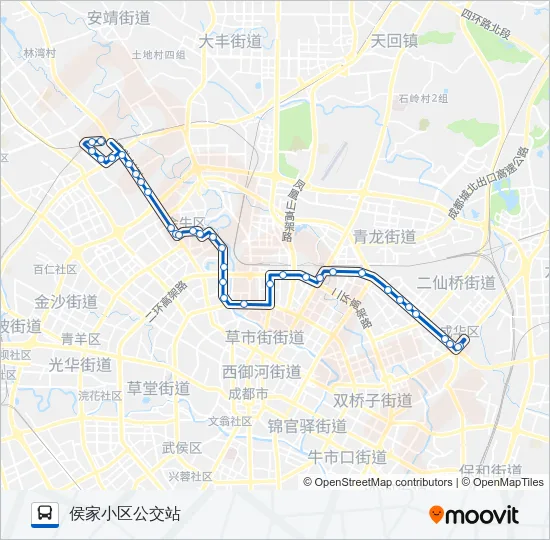 公交36路的线路图